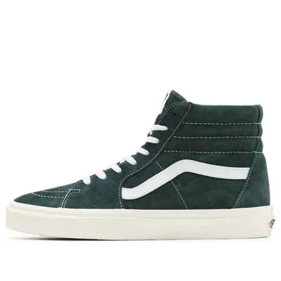 Vans Unisex Pig Suede Sk8-hi Sneakers Green