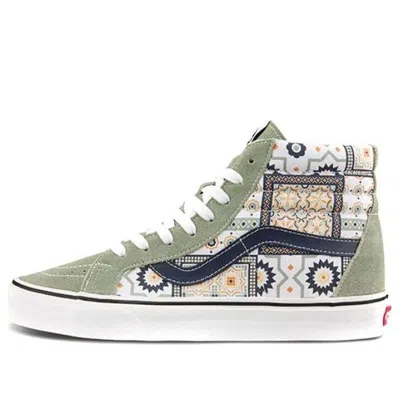 Vans Unisex Sk8-hi Sneakers Green Gray In Multi