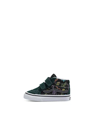Vans Unisex Sk8-mid Glow Dino Sneakers - Toddler, Little Kid In Multi/true White