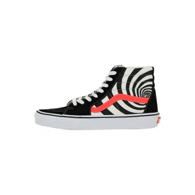 Vans Unisex Sk8-hi Swirl Sneakers In Black And White Spiral In Multi