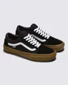Vans Unisex Skate Old Skool Shoes In Black/gum In Animal Print