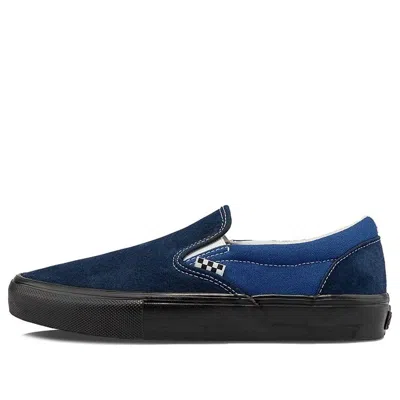 Vans Unisex Skate Slip-on Vcu Sneakers Black/blue