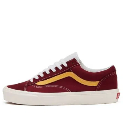 Vans Unisex Style 36 Sneakers Red Wine Red In Burgundy