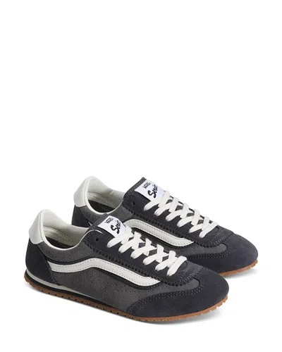 Vans Unisex Super Lowpro Suede Demitasse Sneakers In Black