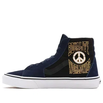 Vans Unisex Take A Stand Sk8-hi High-top Sneakers Blue/black In Multi