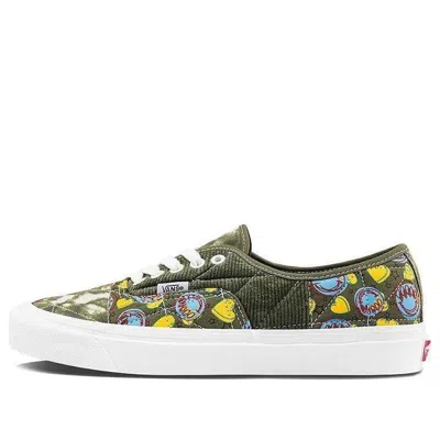 Vans Unisexauthentic 44 Dx Anaheim Low-top Casual Canvas Shoes Green In Multi