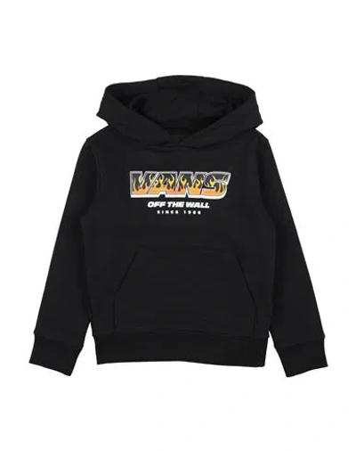 Vans Babies'  Up In Flames Po Toddler Boy Sweatshirt Black Size 4 Cotton, Polyester