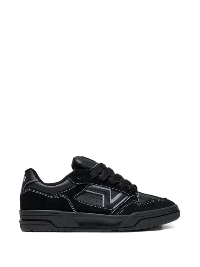 Vans Upland Contrast-stitch Low-top Sneakers In Black