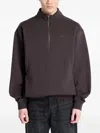 Vans Oversize Half Zip Pullover In Brown