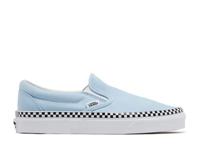Vans Classic Slip-on 'check Foxing' In Blue
