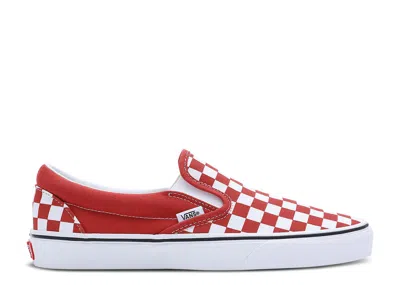 Vans Classic Slip-on 'checkerboard - Bossa Nova' In Red