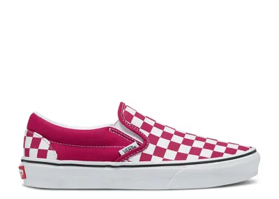 Vans Classic Slip-on 'checkerboard - Cherries Jubilee' In Red