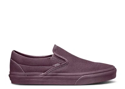 Vans Classic Slip-on 'pastel Mono - Plum Wine' In Brown