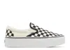 Vans Classic Slip-on Stackform 'checkerboard - Black White' In Black