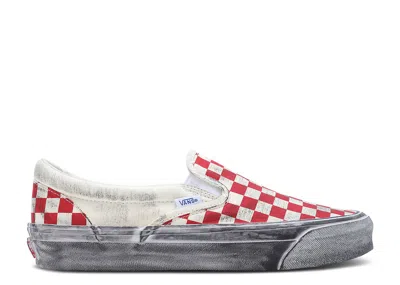 Vans Og Classic Slip-on Lx 'stressed - Red Checkerboard'