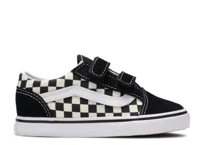 Vans Babies'   Old Skool V Toddler 'primary Check' In Black