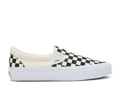 Vans Slip-on Reissue 98 Lx 'checkerboard - Black' In White