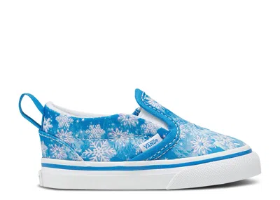 Vans Babies'   Slip-on V Toddler 'snowflakes - Winter Wonderland Blue'