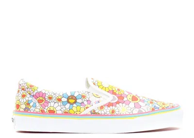 Vans Takashi Murakami Classic Slip-on Lx 'multi Flower' In White