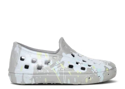 Vans Babies'   Trek Slip-on Toddler 'paint Splatter - Frost Grey' In Gray