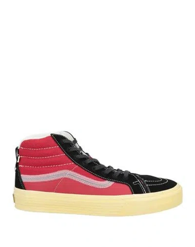 Vans Vault Eco Cush Man Sneakers Red Size 8.5 Leather, Textile Fibers