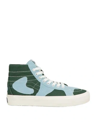 Vans Vault Man Sneakers Green Size 9 Leather, Textile Fibers