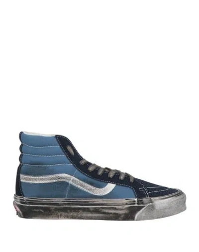 Vans Vault Man Sneakers Navy Size 9 Leather, Textile Fibers