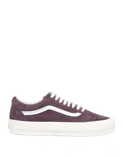 Vans Vault Man Sneakers Purple Size 9 Leather, Textile Fibers