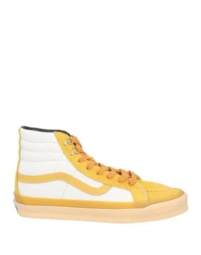 Vans Vault Man Sneakers Yellow Size 9 Leather, Textile Fibers