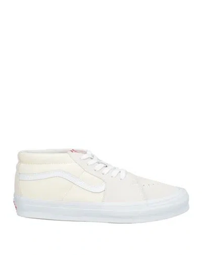 Vans Vault Nigel Cabourn X  Vault Man Sneakers Ivory Size 9 Leather, Textile Fibers In White