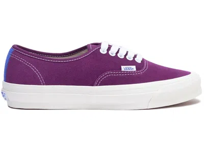 Pre-owned Vans Vault Og Authentic Lx Suede Sneakers In Dark Purple/white