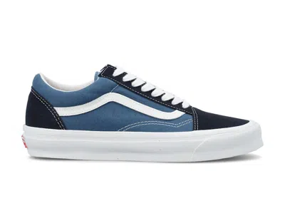 Pre-owned Vans Vault Ua Og Old Skool Lx Sneakers In Stv In Navy Blue/stv Navy Blue