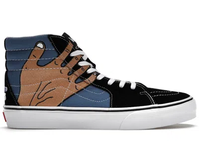 Pre-owned Vans Vault Ua Sk8hi Vr3 Lx Imran Potato Blue Sneakers In Black/navy Blue/white