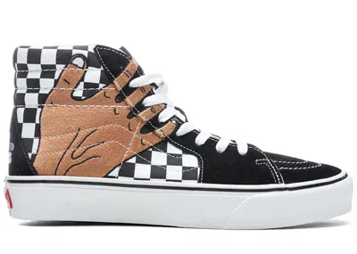 Pre-owned Vans Vault Ua Sk8hi Vr3 Lx Imran Potato Checkerboard Sneakers In Black/white/fenugreek
