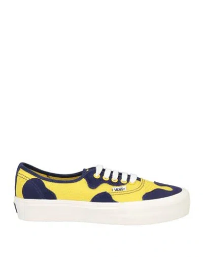 Vans Vault Vr3 Cush Woman Sneakers Yellow Size 6.5 Leather, Textile Fibers