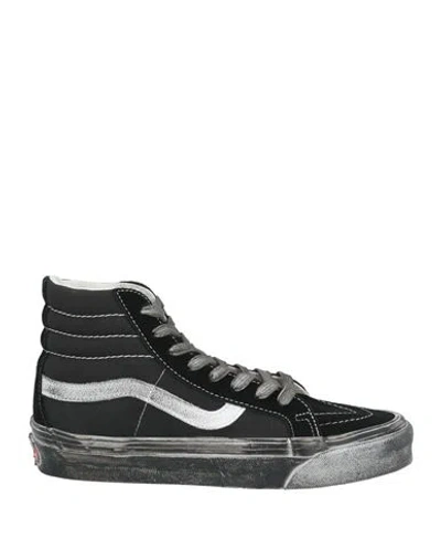 Vans Vault Woman Sneakers Black Size 8 Leather, Textile Fibers