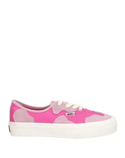 Vans Vault Woman Sneakers Fuchsia Size 8 Leather, Textile Fibers In Pink