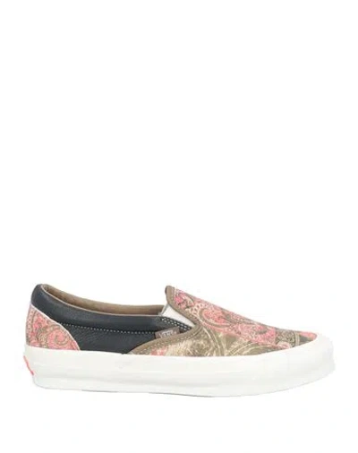 Vans Vault Woman Sneakers Khaki Size 7 Leather In Beige