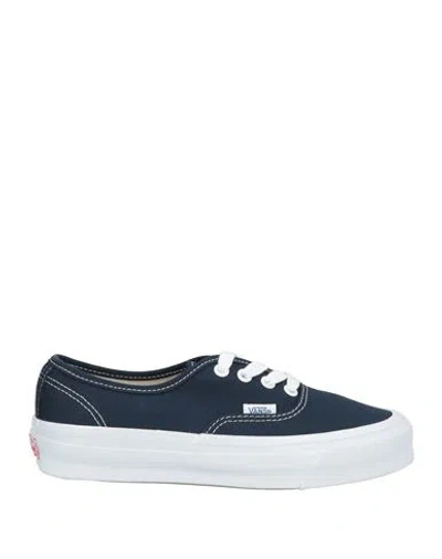 Vans Vault Woman Sneakers Midnight Blue Size 8 Textile Fibers