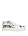 Vans Vault Woman Sneakers Off White Size 8 Leather, Textile Fibers