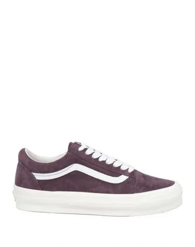 Vans Vault Woman Sneakers Plum Size 9 Leather, Textile Fibers In Purple