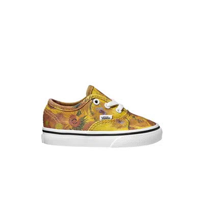 Pre-owned Vans Vincent Van Gogh X Authentic Toddler 'sunflowers' | Yellow | Infant Size 10