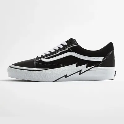 Pre-owned Vans Vn0007prblk1 Mastermind World × Vault By  Old Skool Bolt Vlt Lx In Black