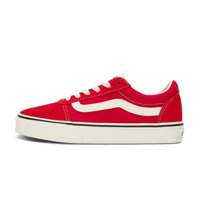 Vans 官方【品牌直供】 线上专售ward复古红女鞋板鞋 In Red