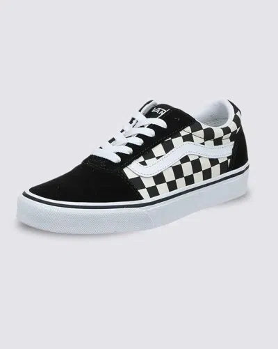 Vans Ward Va3iun5gx Sneakers Women's Black White Checkered Canvas Skate Shoes