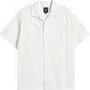 Vans Wayside Cotton Eyelet Short Sleeve Button-up Shirt In White