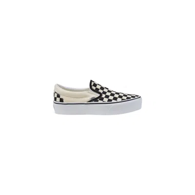 Vans White Fabric Platform Sneakers