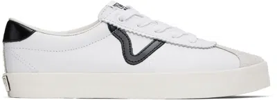 Vans White Lx Sport Low 73 Sneakers In Black