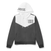 Vans (wmns)  Alphabet Logo Printing Splicing Hooded Windproof Jacket Black