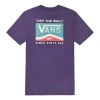 Vans (wmns)  Back Large Logo Printing Short Sleeve Purple